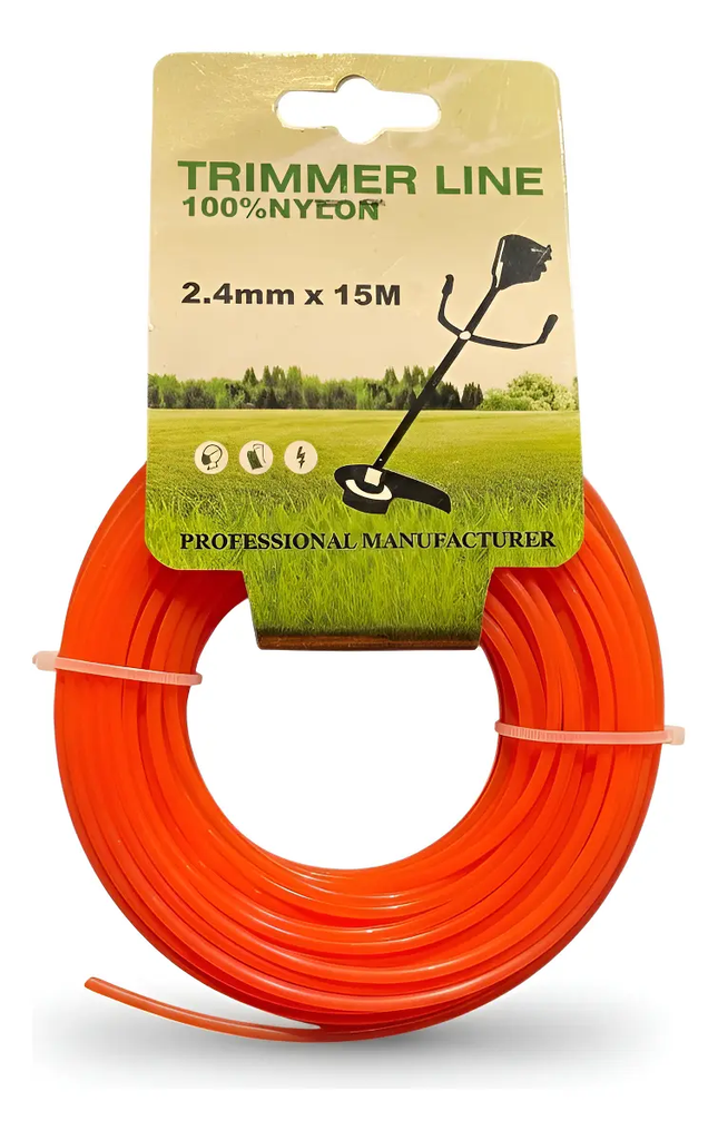NYLON NARANJA 2.4mm x 15m
