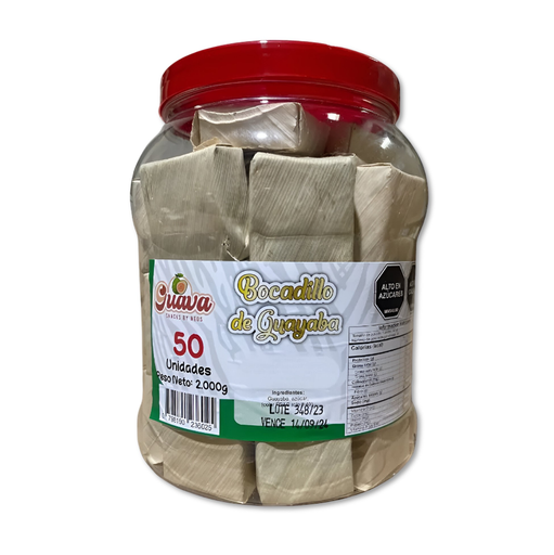 BOCADILLO DE GUAYABA EN HOJA